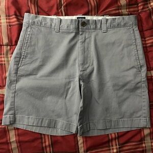 J. Crew Light Gray Men's Flat Front Shorts